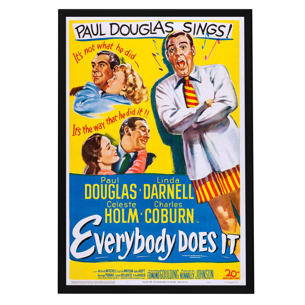 "Everybody Does It" (1949) Framed Movie Poster