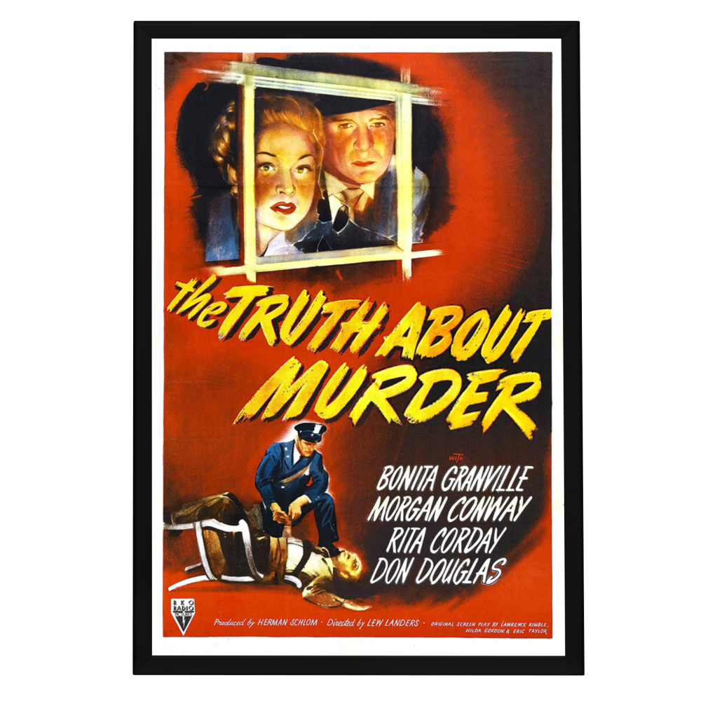"Truth About Murder" (1946) Framed Movie Poster
