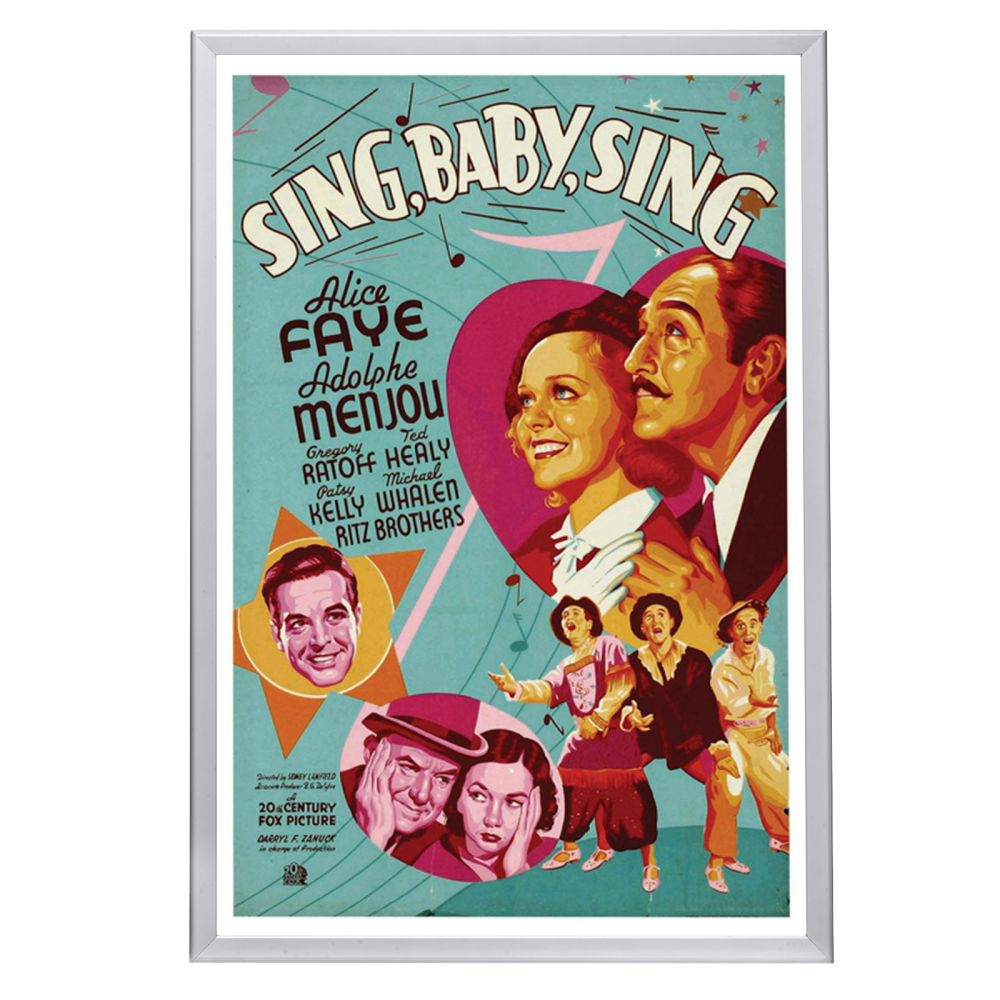 "Sing, Baby, Sing" (1936) Framed Movie Poster