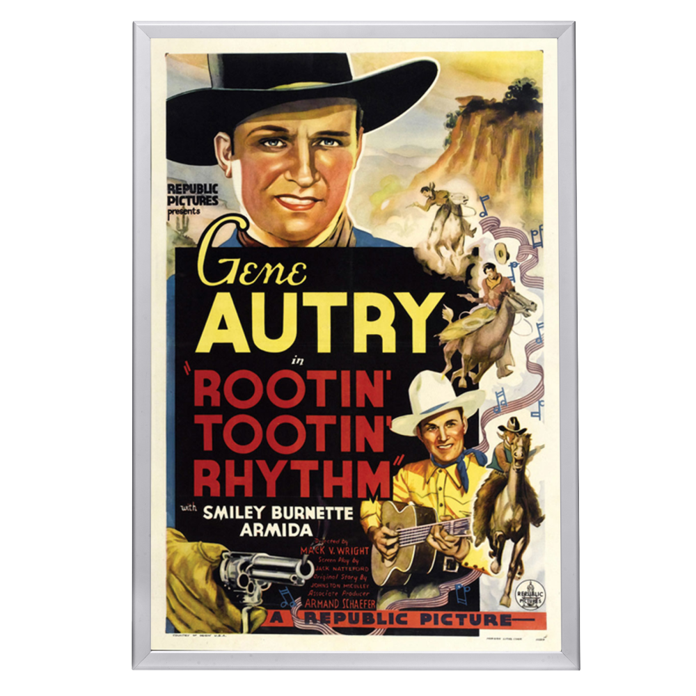 "Rootin' Tootin' Rhythm" (1937) Framed Movie Poster