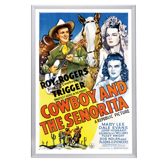 "Cowboy And The Senorita" (1944) Framed Movie Poster