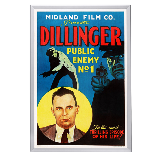 "Dillinger: Public Enemy No. 1" (1934) Framed Movie Poster