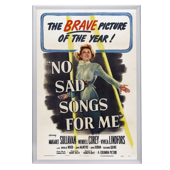 "No Sad Songs For Me" (1950) Framed Movie Poster