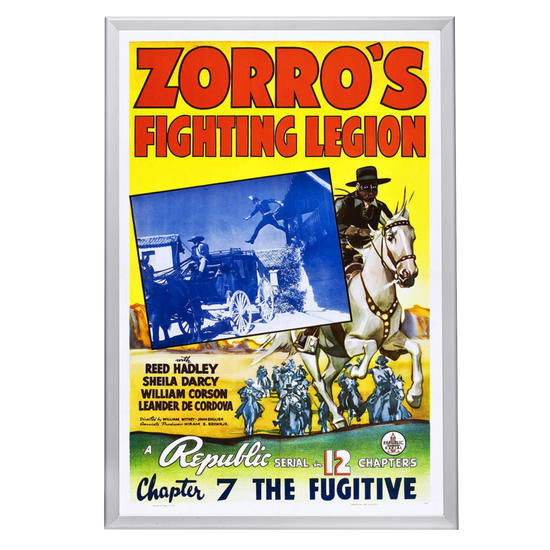 "Zorro's Fighting Legion" (1939) Framed Movie Poster