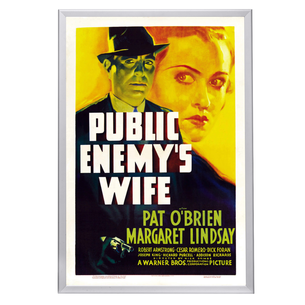 "Public Enemy's Wife" (1936) Framed Movie Poster