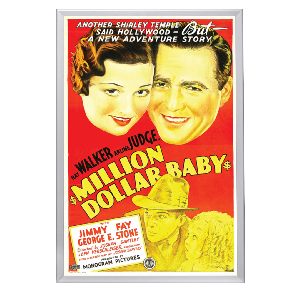 "Million Dollar Baby" (1934) Framed Movie Poster
