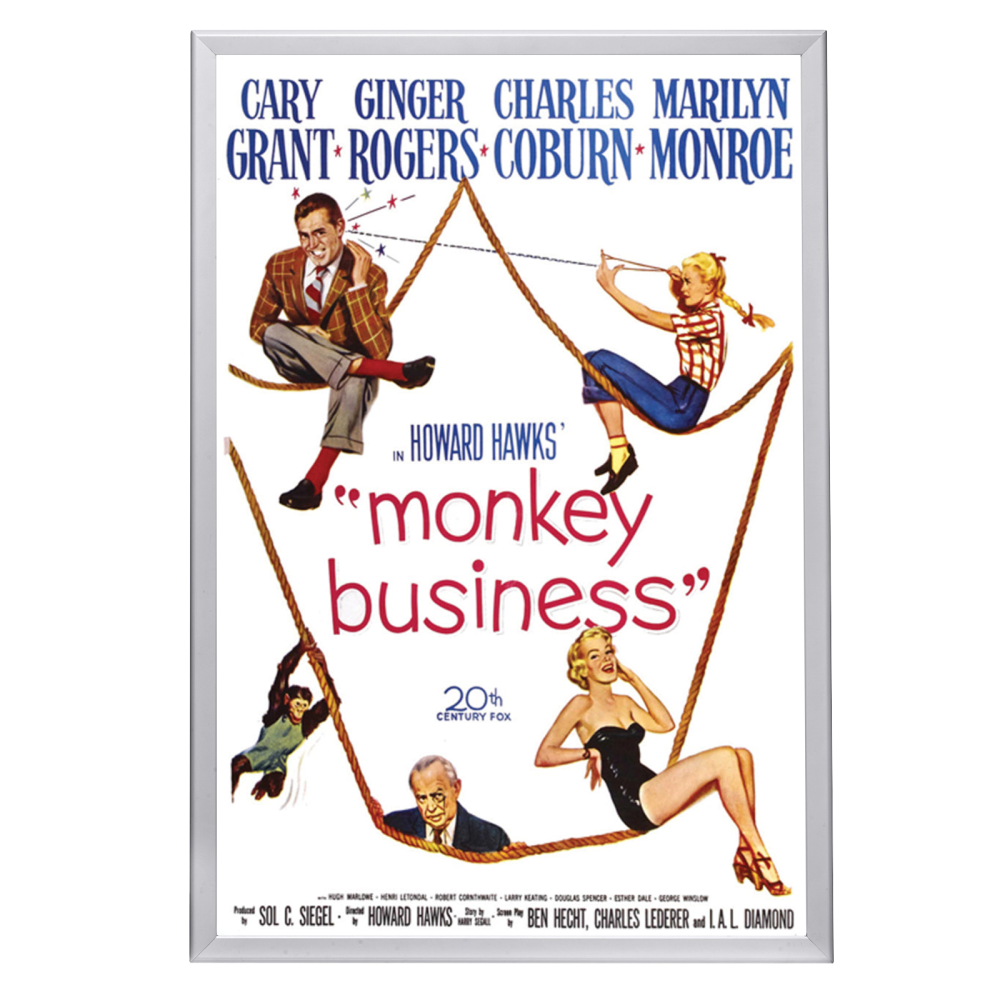 "Monkey Business" (1952) Framed Movie Poster