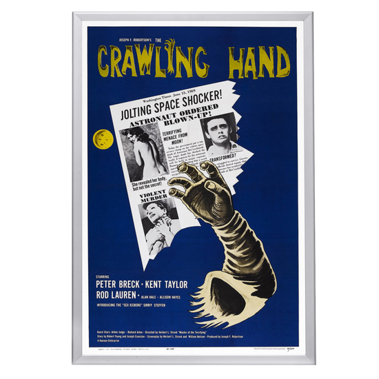 "Crawling Hand" (1963) Framed Movie Poster