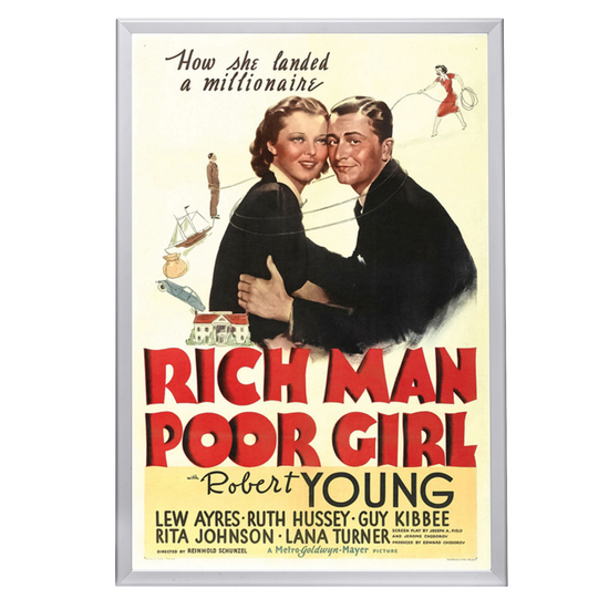 "Rich Man Poor Girl" (1938) Framed Movie Poster