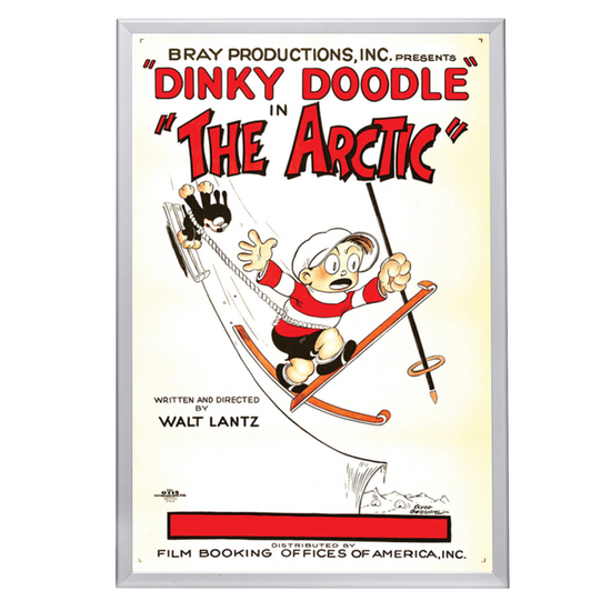 "Dinky Doodle In The Arctic" (1926) Framed Movie Poster