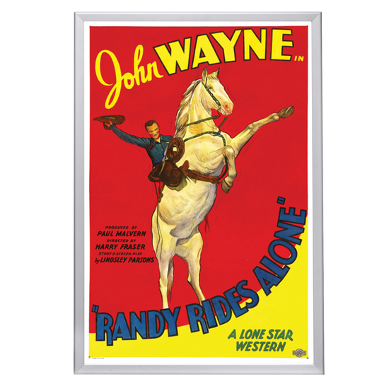 "Randy Rides Alone" (1934) Framed Movie Poster