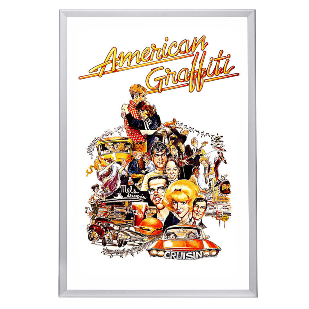 "American Graffiti" (1973) Framed Movie Poster