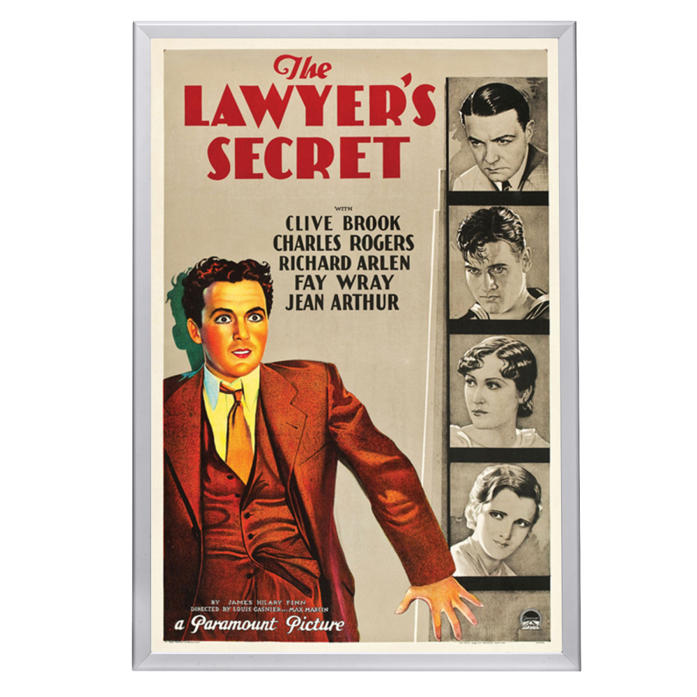 "Lawyer's Secret" (1931) Framed Movie Poster