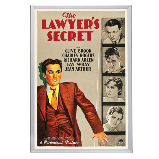 "Lawyer's Secret" (1931) Framed Movie Poster