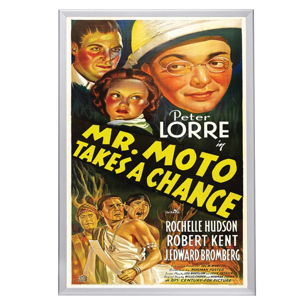 "Mr. Moto Takes A Chance" (1938) Framed Movie Poster