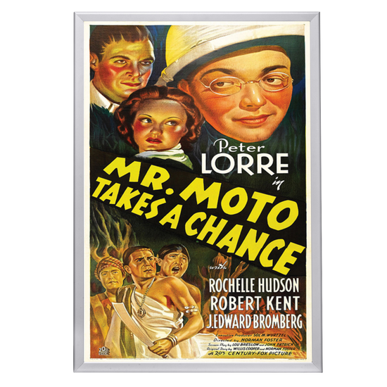 "Mr. Moto Takes A Chance" (1938) Framed Movie Poster