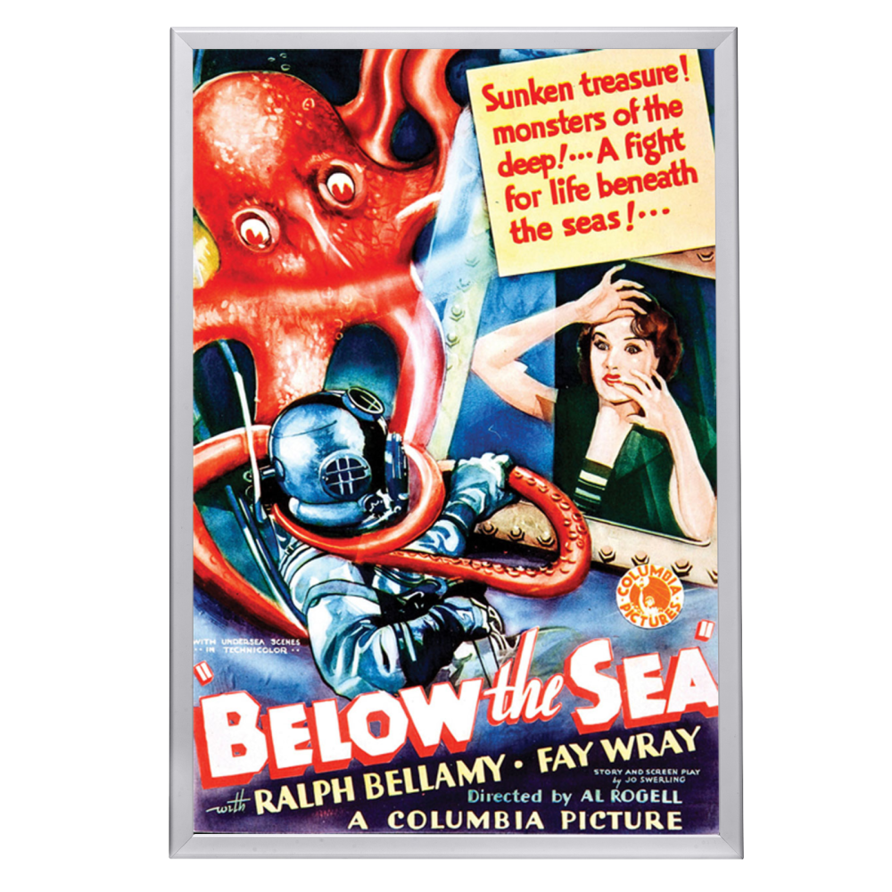 "Below The Sea" (1933) Framed Movie Poster