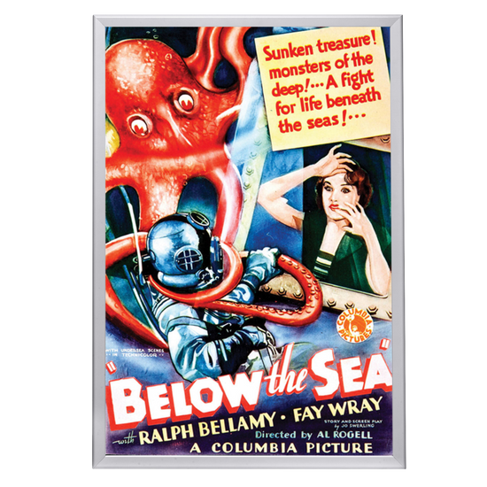 "Below The Sea" (1933) Framed Movie Poster