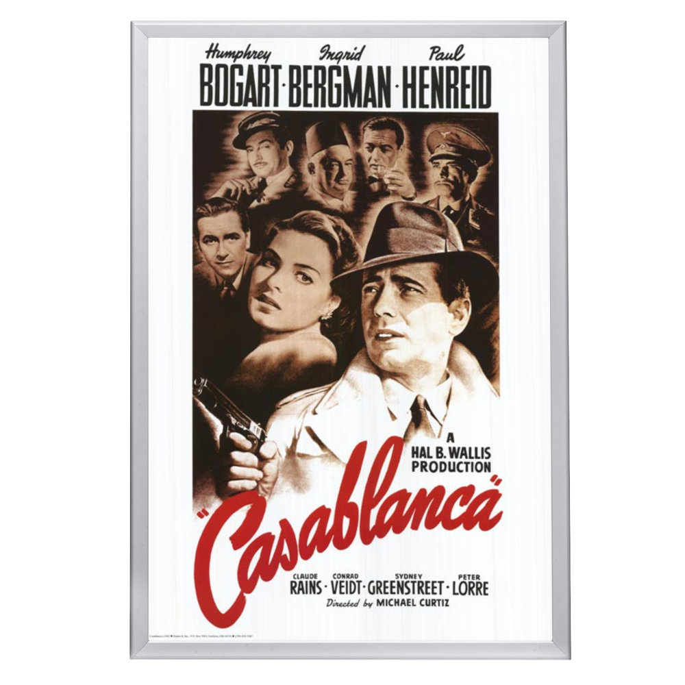 "Casablanca" (1942) Framed Movie Poster