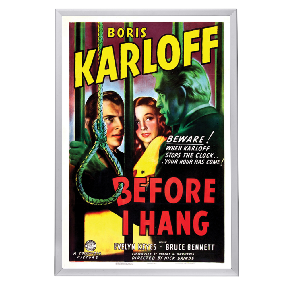 "Before I Hang" (1940) Framed Movie Poster
