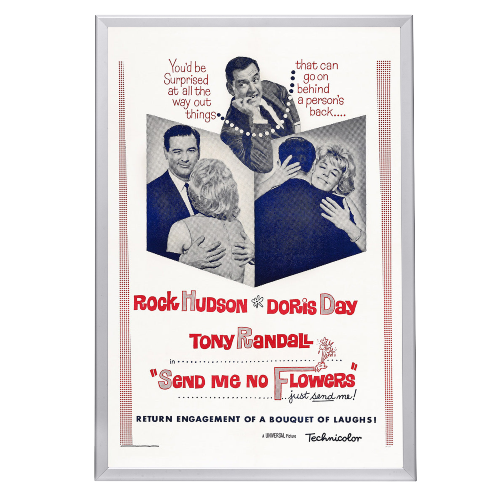 "Send Me No Flowers" (1964) Framed Movie Poster