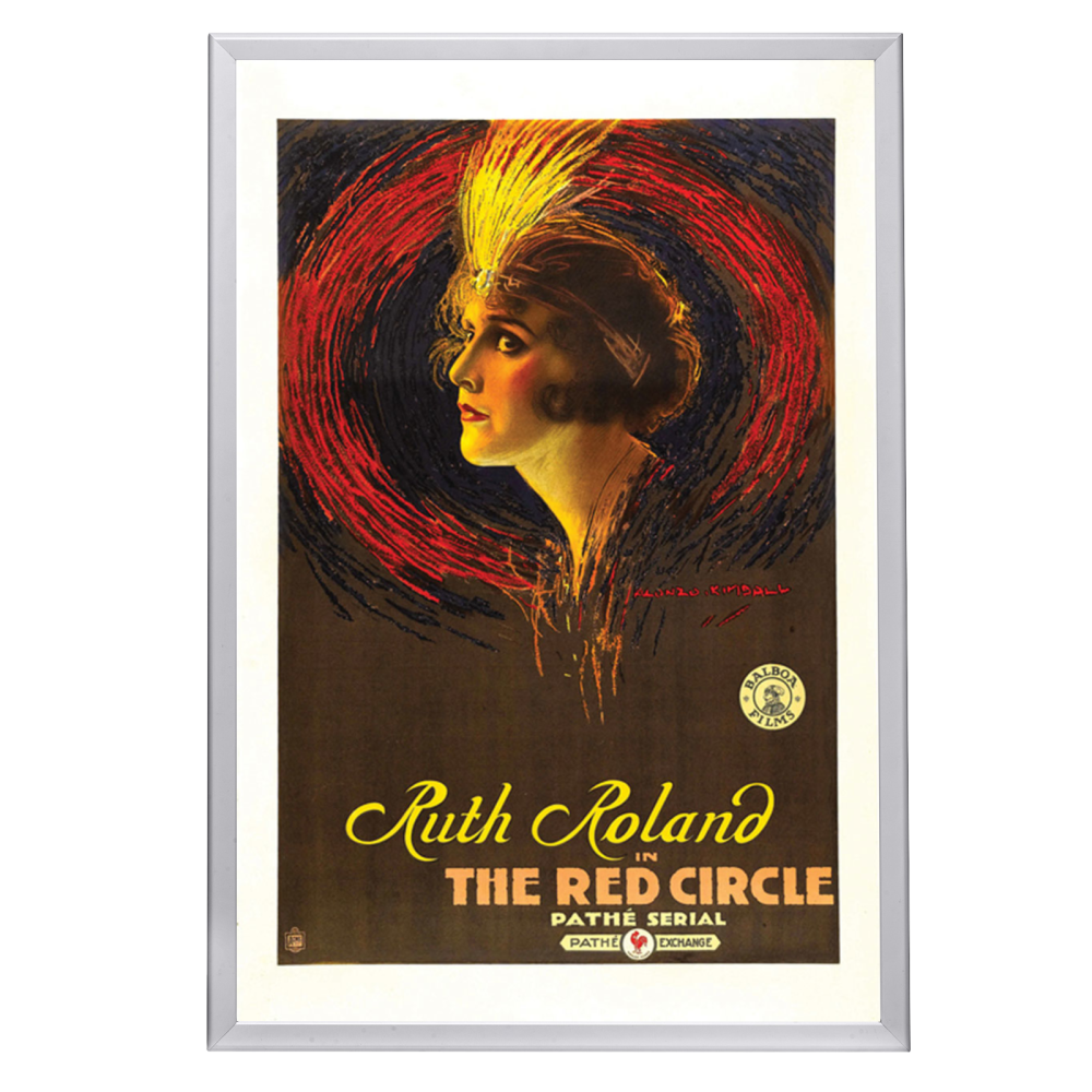 "Red Circle" (1915) Framed Movie Poster