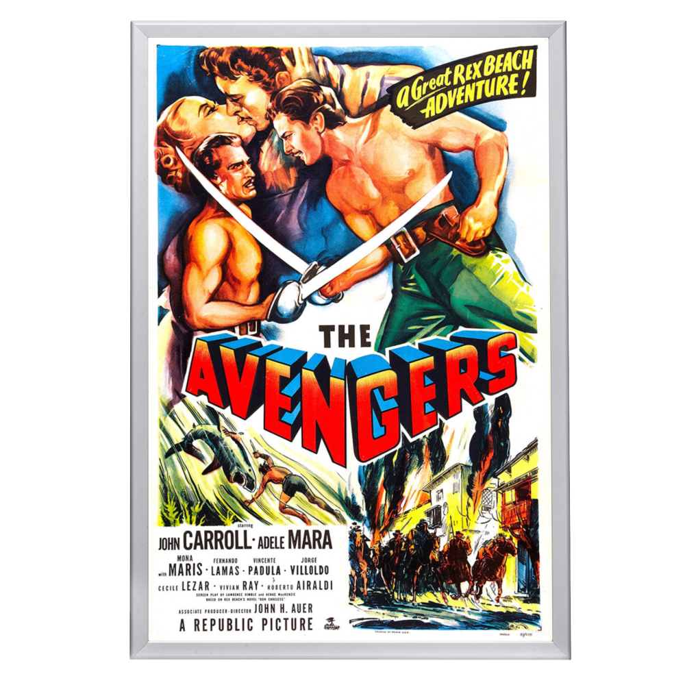 "Avengers" (1950) Framed Movie Poster