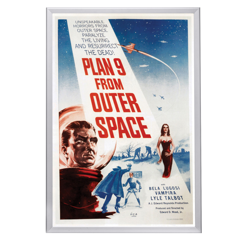 "Plan 9 From Outer Space" (1959) Framed Movie Poster