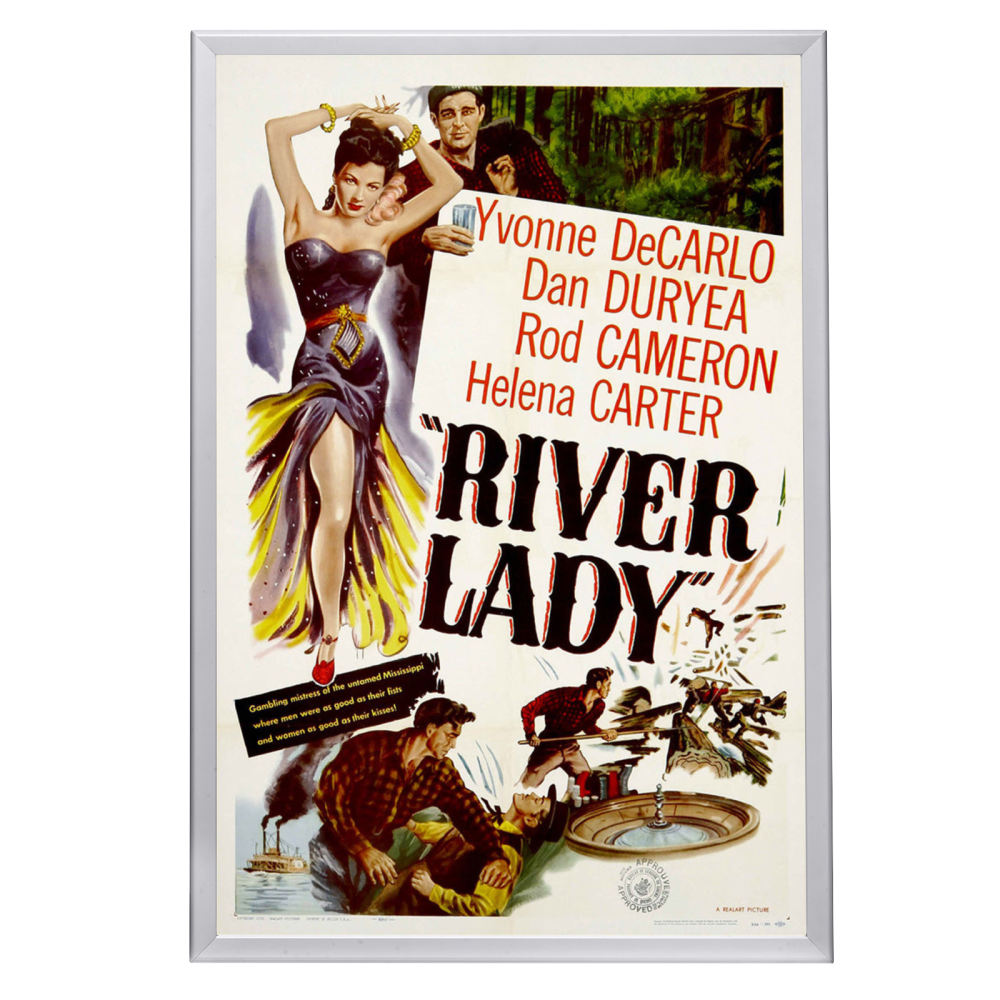 "River Lady" (1948) Framed Movie Poster