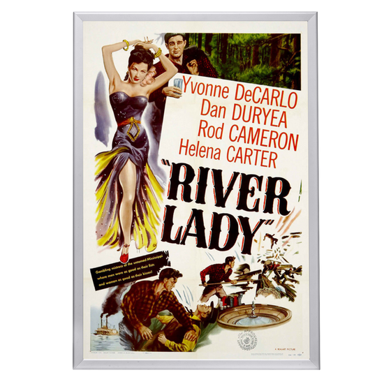 "River Lady" (1948) Framed Movie Poster