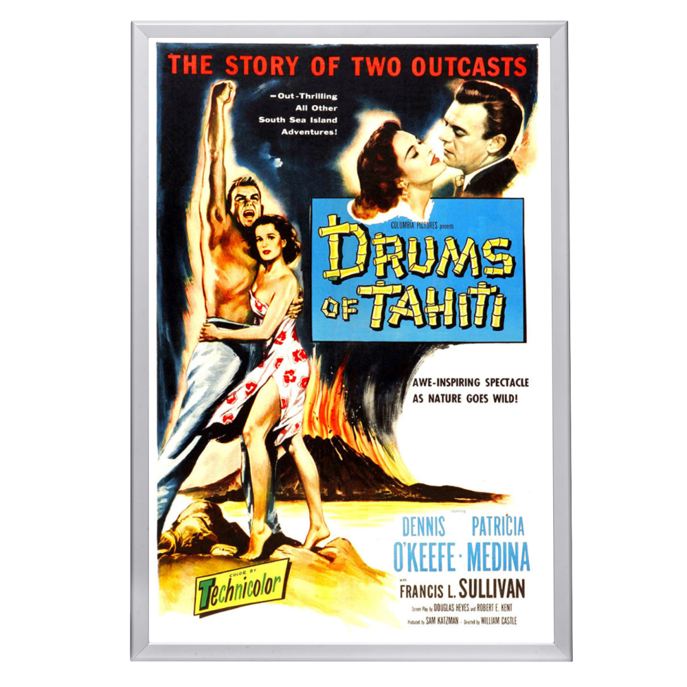 "Drums Of Tahiti" (1954) Framed Movie Poster