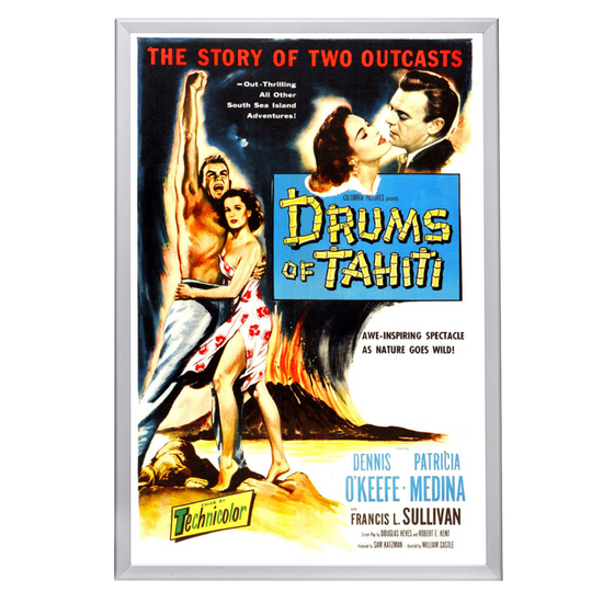 "Drums Of Tahiti" (1954) Framed Movie Poster