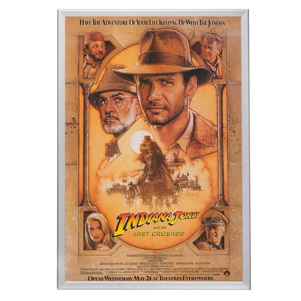 "Indiana Jones and the Last Crusade" (1989) Framed Movie Poster