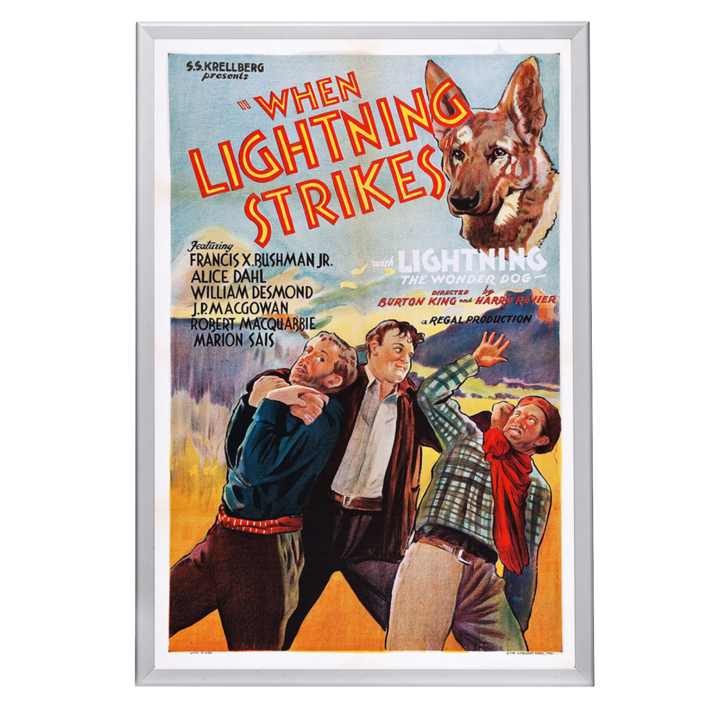 "When Lightning Strikes" (1934) Framed Movie Poster