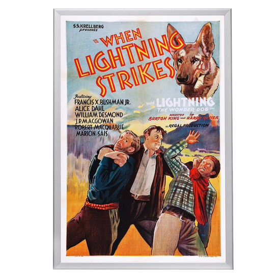 "When Lightning Strikes" (1934) Framed Movie Poster