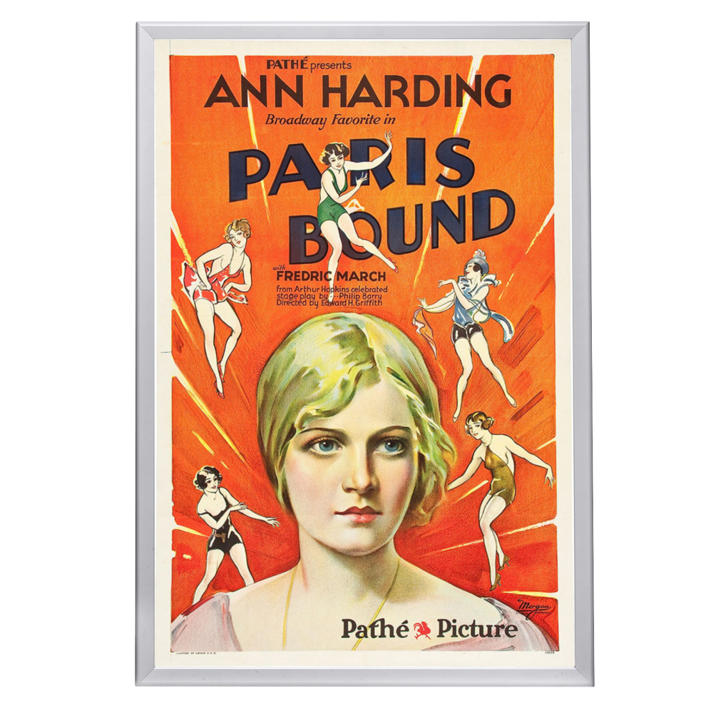 "Paris Bound" (1929) Framed Movie Poster