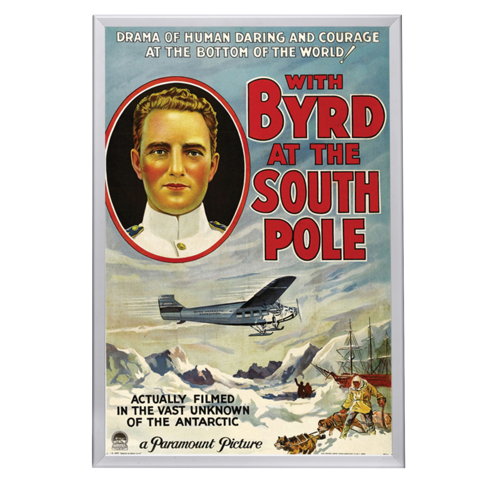 "With Byrd At The South Pole" (1930) Framed Movie Poster