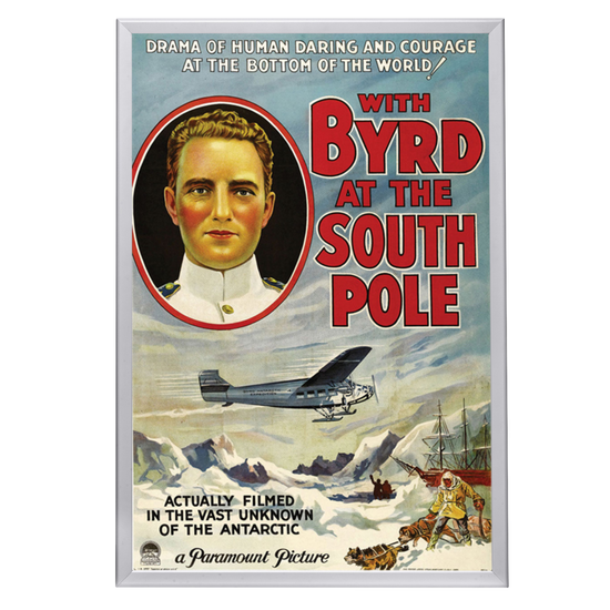 "With Byrd At The South Pole" (1930) Framed Movie Poster