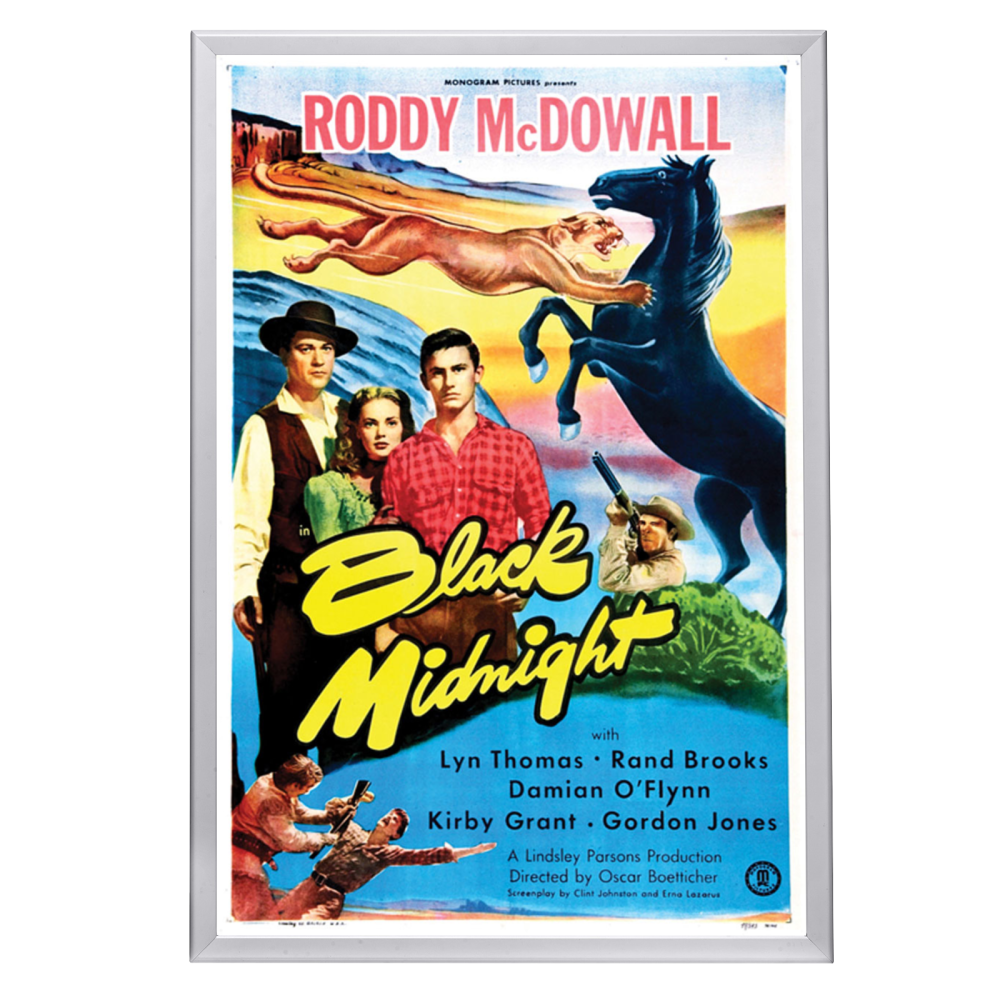 "Black Midnight" (1949) Framed Movie Poster