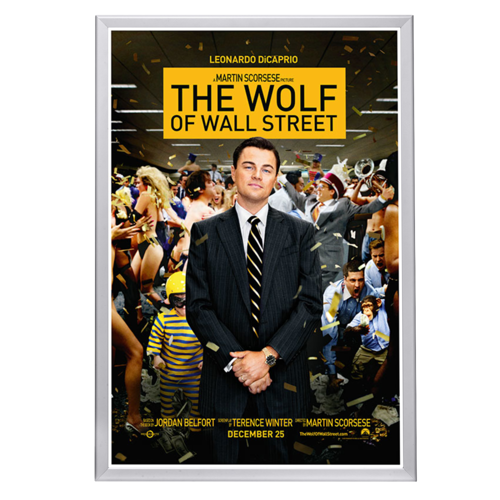 "Wolf of Wall Street" (2013) Framed Movie Poster