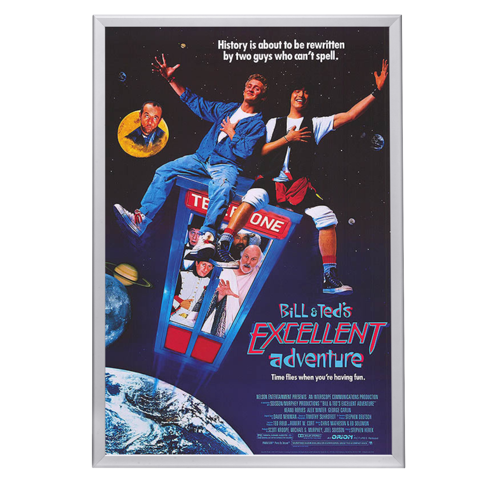 "Bill and Ted's Excellent Adventure" (1989) Framed Movie Poster