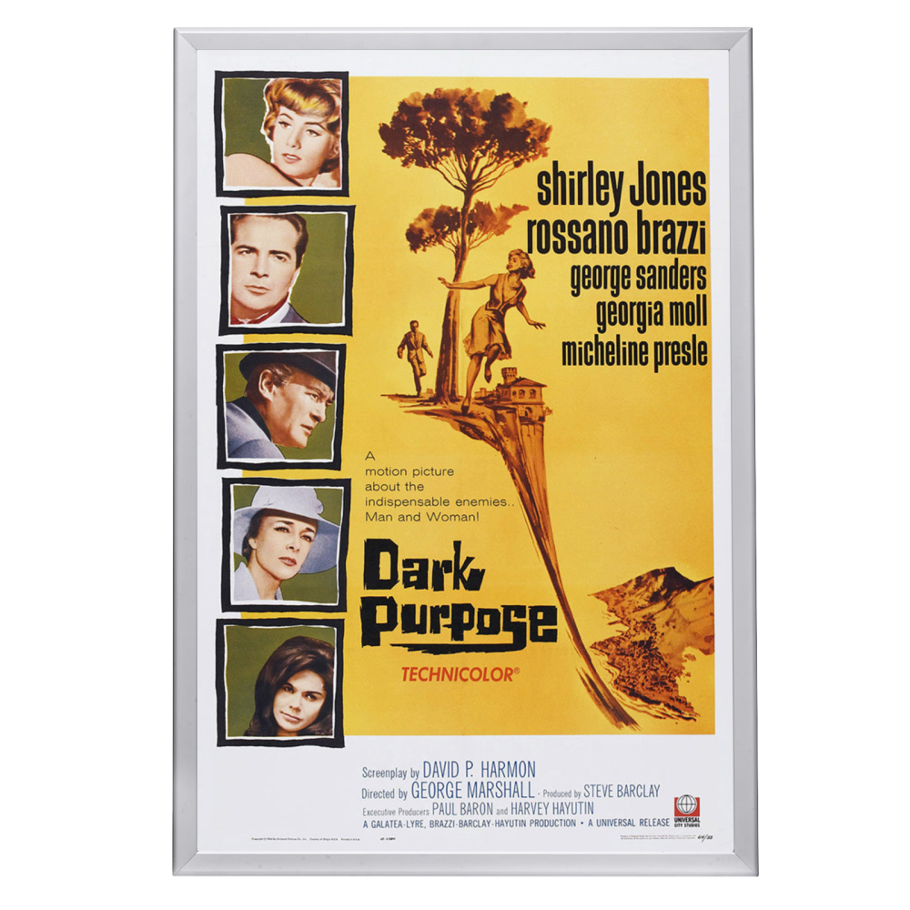 "Dark Purpose" (1964) Framed Movie Poster