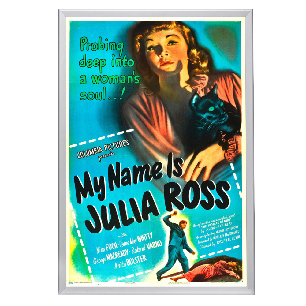 "My Name Is Julia Ross" (1945) Framed Movie Poster