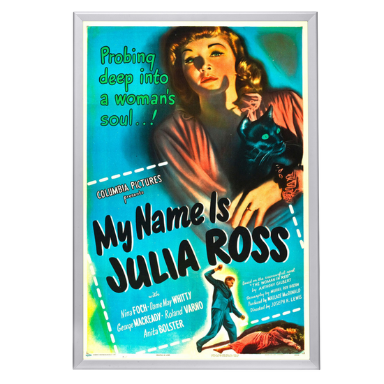 "My Name Is Julia Ross" (1945) Framed Movie Poster