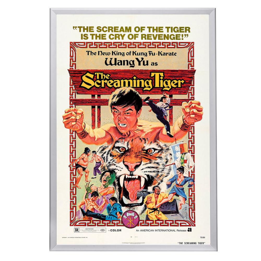 "Screaming Tiger" (1973) Framed Movie Poster