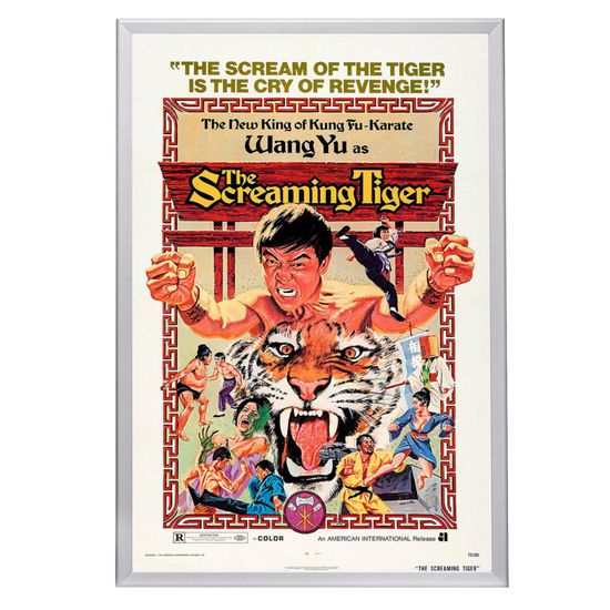 "Screaming Tiger" (1973) Framed Movie Poster