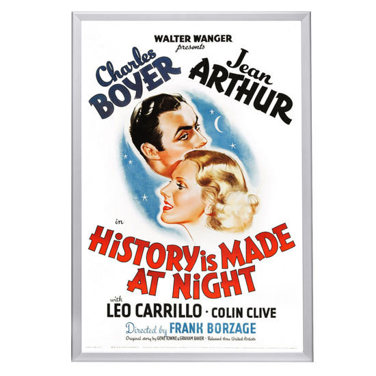 "History Is Made At Night" (1937) Framed Movie Poster