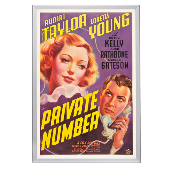 "Private Number" (1936) Framed Movie Poster