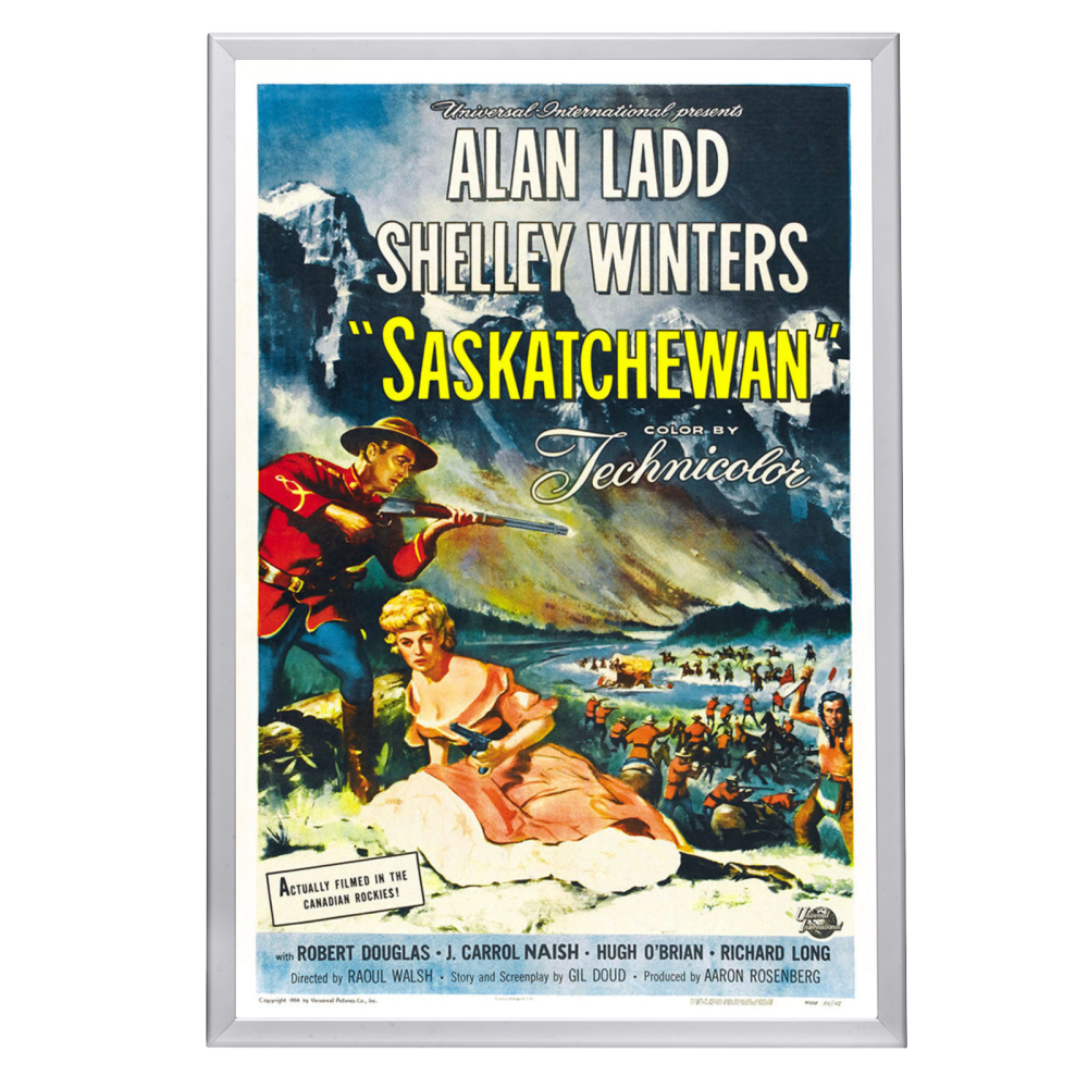 "Saskatchewan" (1954) Framed Movie Poster