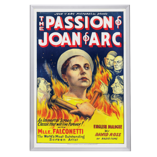 "Passion Of Joan Of Arc" (1928) Framed Movie Poster